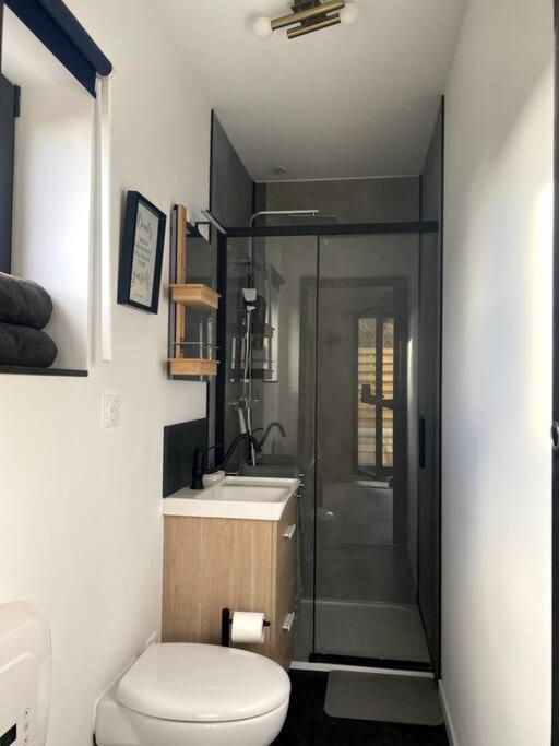 Entre Ville Et Campagne Appartement Cosy Avec Parking Et Terrasse Wood Coutiches Esterno foto